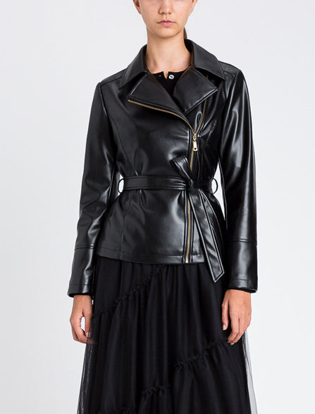 Chiodo Spalmato Twinset 252LI2FCC Nero Donna