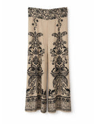 Pantaloni a palazzo Pahiesa PAG2603 Ecru/Black
