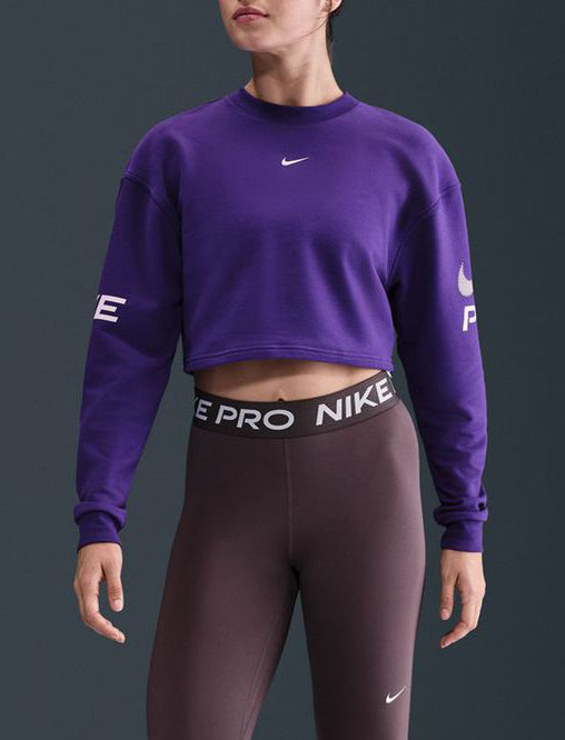 Felpa ampia a girocollo in French Terry Dri-FIT Nike Pro HV3291 547 Donna
