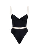 CINDY ONEPIECE ISABEL BEACHWEAR Black/Almond