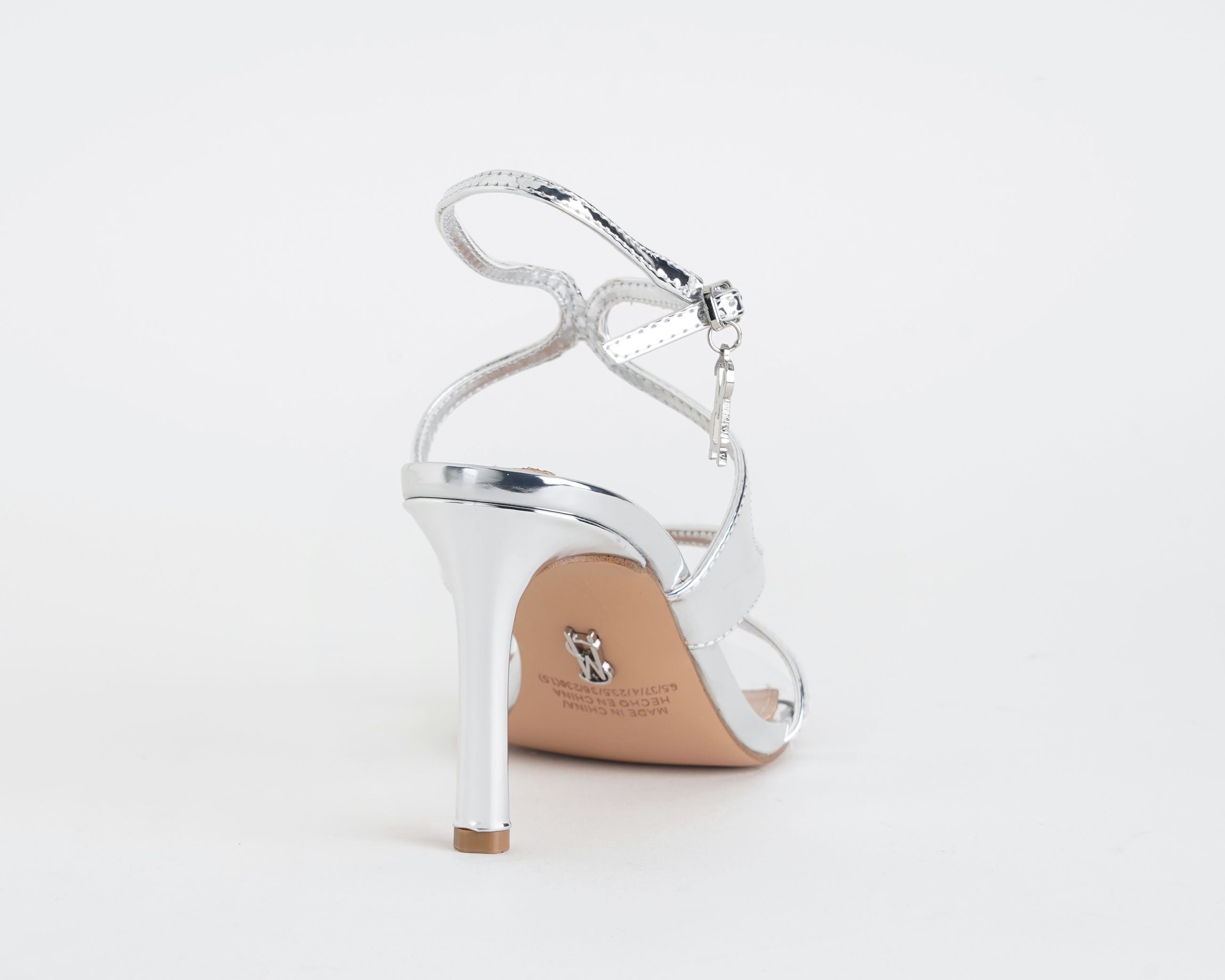 Steve Madden Gracia SMSGRACIA-751 – Sandalo alto donna Silver, tacco 80mm, cinturino alla caviglia