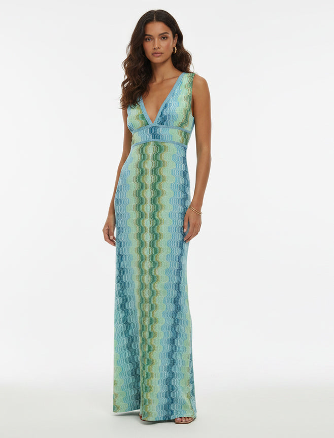 Abito lungo Pho 4323057 Sky Green 