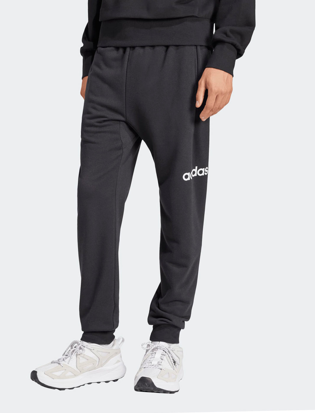 Pantaloni sportivi ADIDAS Essentials Linear  JN1799 Nero/Bianco Uomo