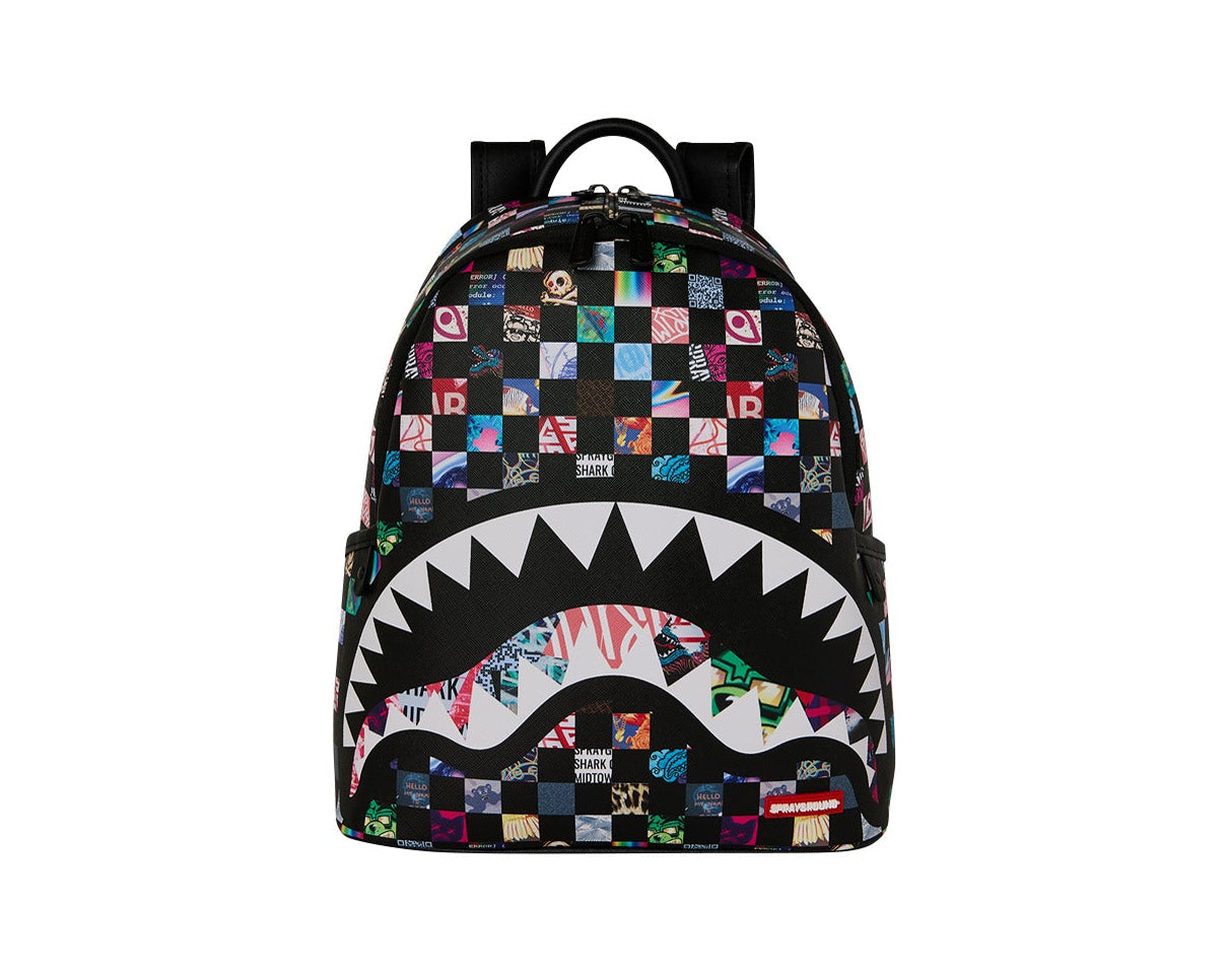 Zaino Sprayground Crazy Check Savage Backpack 910B9438NSZ Unisex Bambino