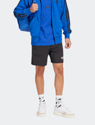 Shorts Adidas Essentials Linear Single Jersey JE9012 nero uomo vista frontale completa