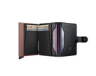 Portafoglio Secrid MMI-Black-Rose colore Black/Rose – miniwallet con Cardprotector RFID in alluminio
