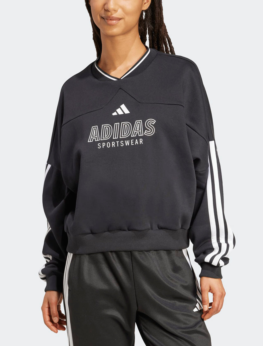 Felpa ADIDAS Tiro Cut 3-Stripes JN2673 Nero/Bianco Donna
