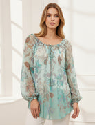 Blusa stampata Aggel SS61133KF Multicolore
