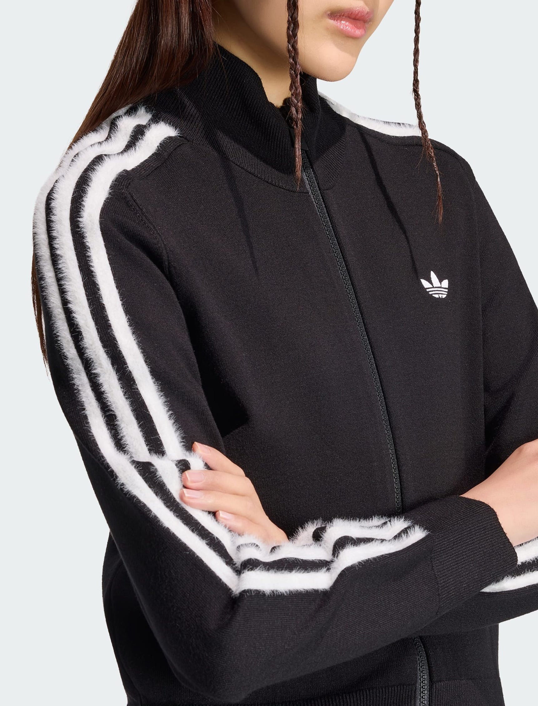 Felpa Adidas Firebird in tessuto Knit KS7366 Black/White