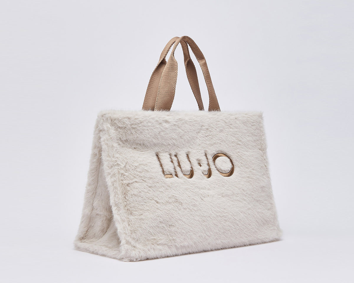 Tote bag L in teddy Liu Jo 2F6037 E0218 Burro