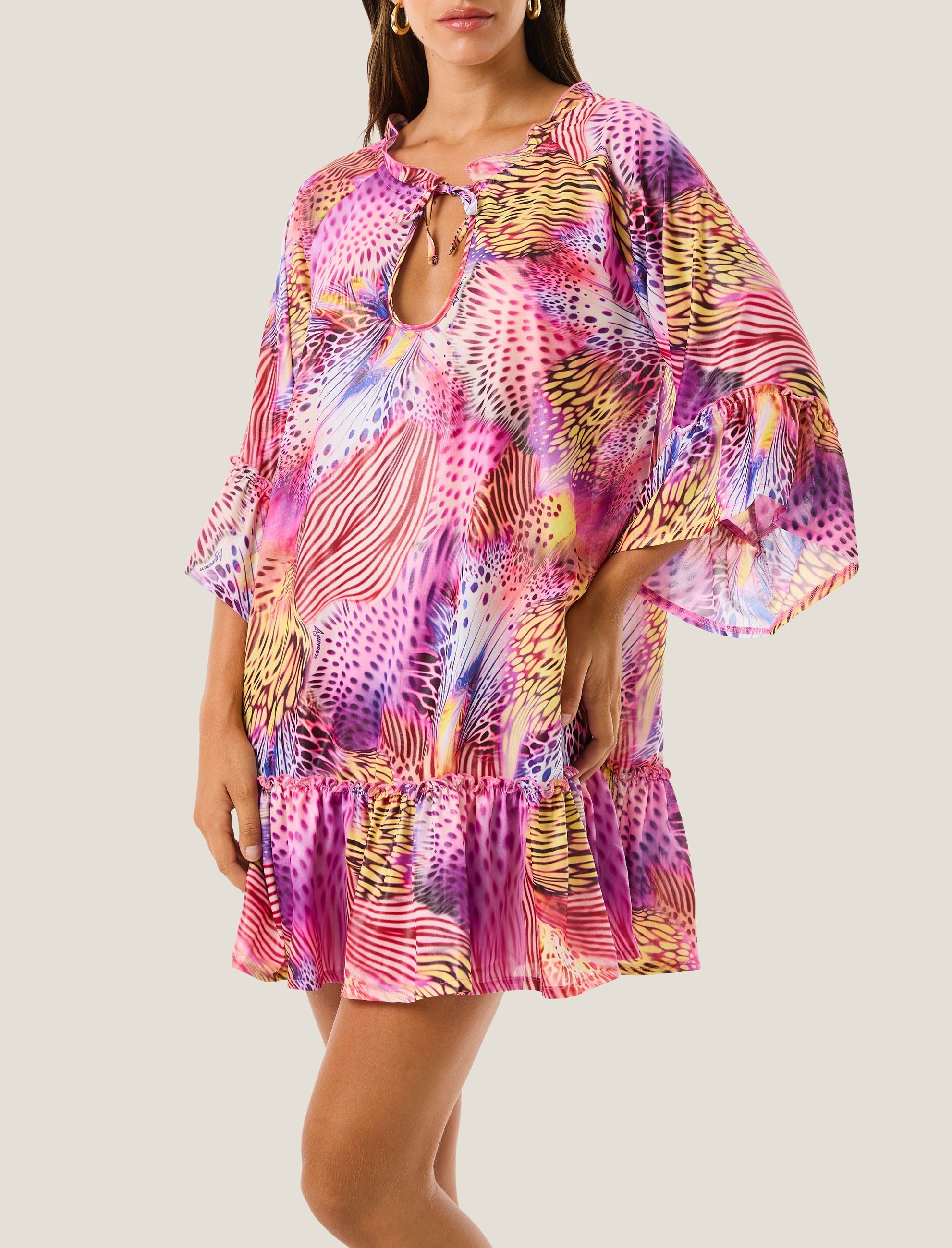 4GIVENESS 126WCUAC5860 Var. Unica – Abito corto donna Pink Butterfly