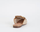 Sabot donna EXE EX2392-1AM beige in similpelle e raffia, suola sintetica