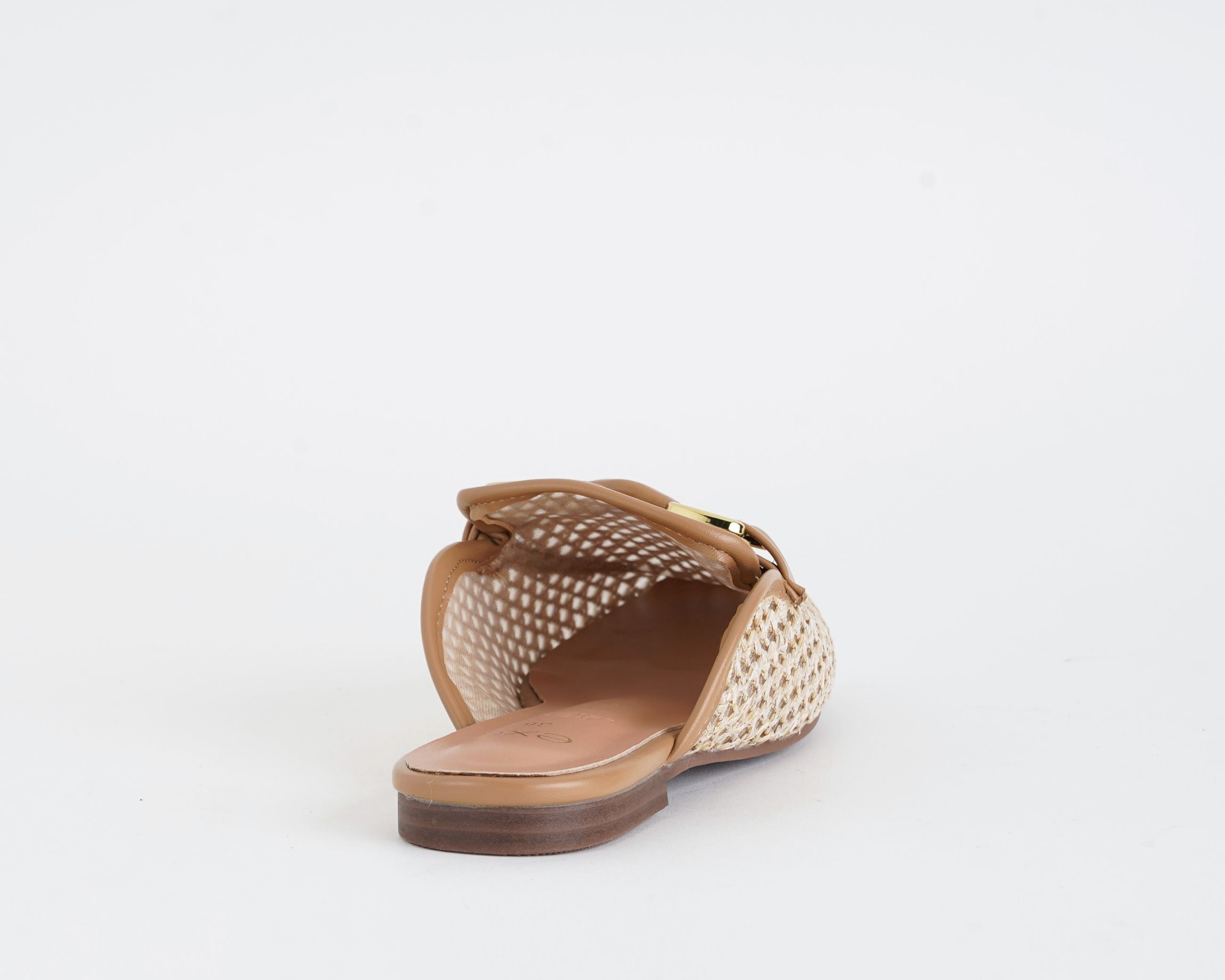Sabot donna EXE EX2392-1AM beige in similpelle e raffia, suola sintetica