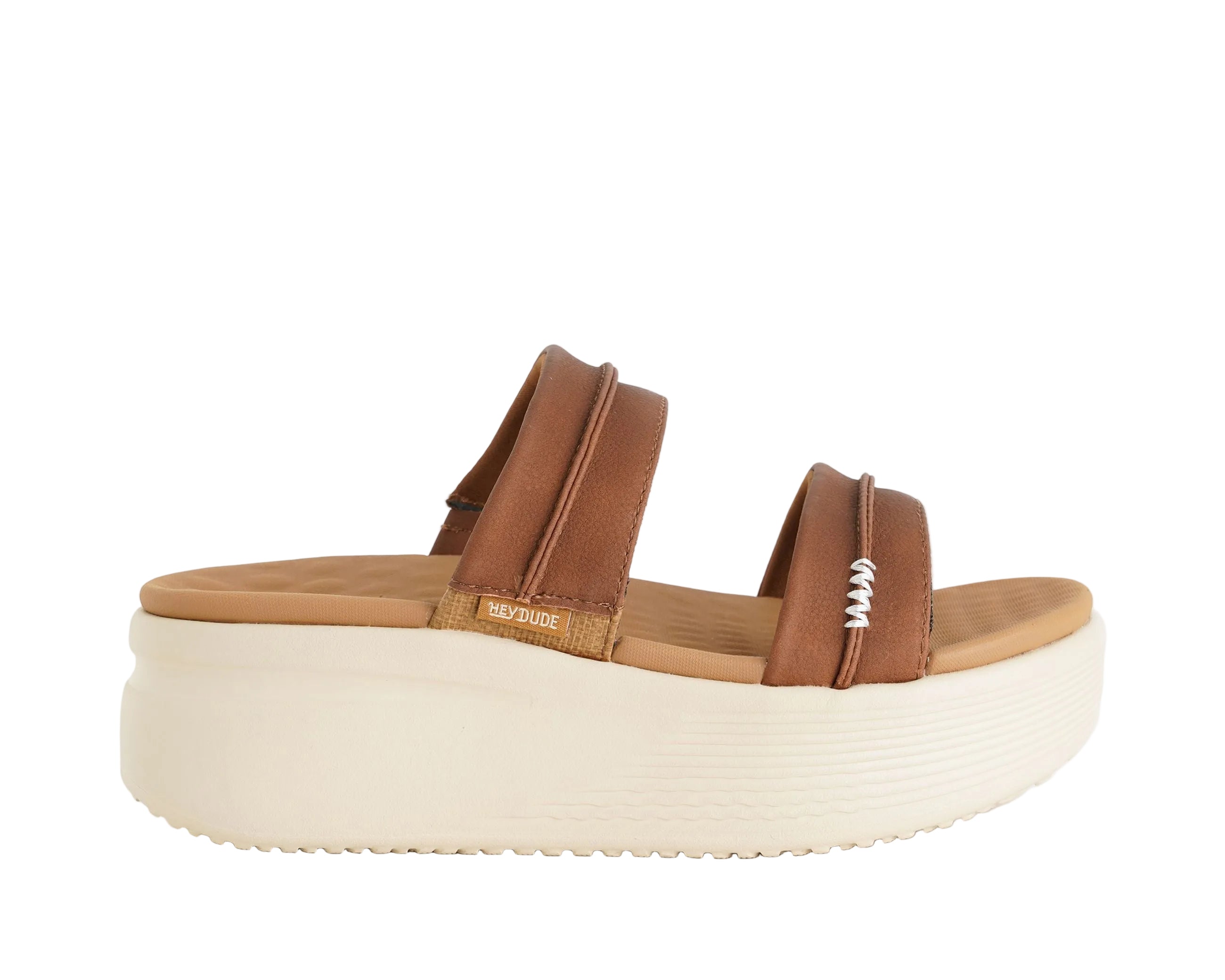 Sandalo platform Hey Dude Austin Slide Classic HD.45256 colore Cognac — HEY DUDE