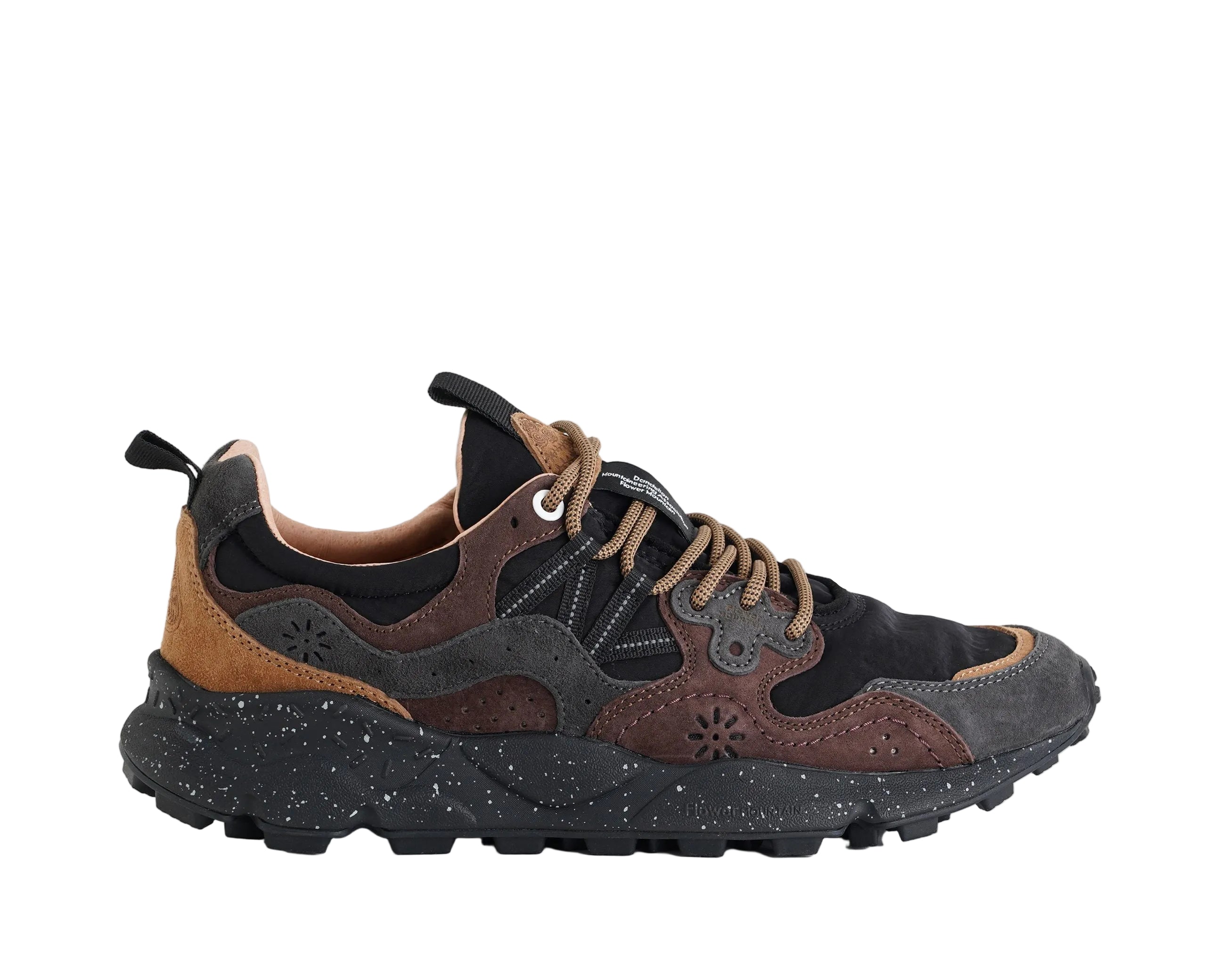Sneakers Flower Mountain Yamano 2017816-01-1A16 Dark Grey-Black-Dark Brown Uomo
