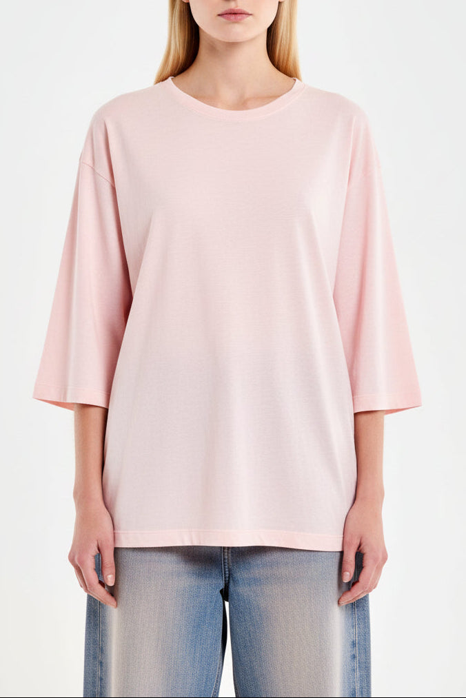 T-Shirt Oversize Vicolo UAB0026 Bianco Donna