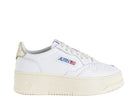 AUTRY Medalist Platform PTLW LL01 sneakers donna pelle bianca platino

