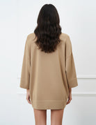 Cardigan in lurex Aggel SS02001K Tan Gold 