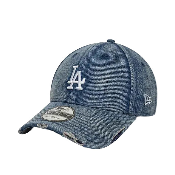 Cappello New Era 9Forty Denim Acid Wash 60856240 uomo colore blu pastello Pastel Blue (450)