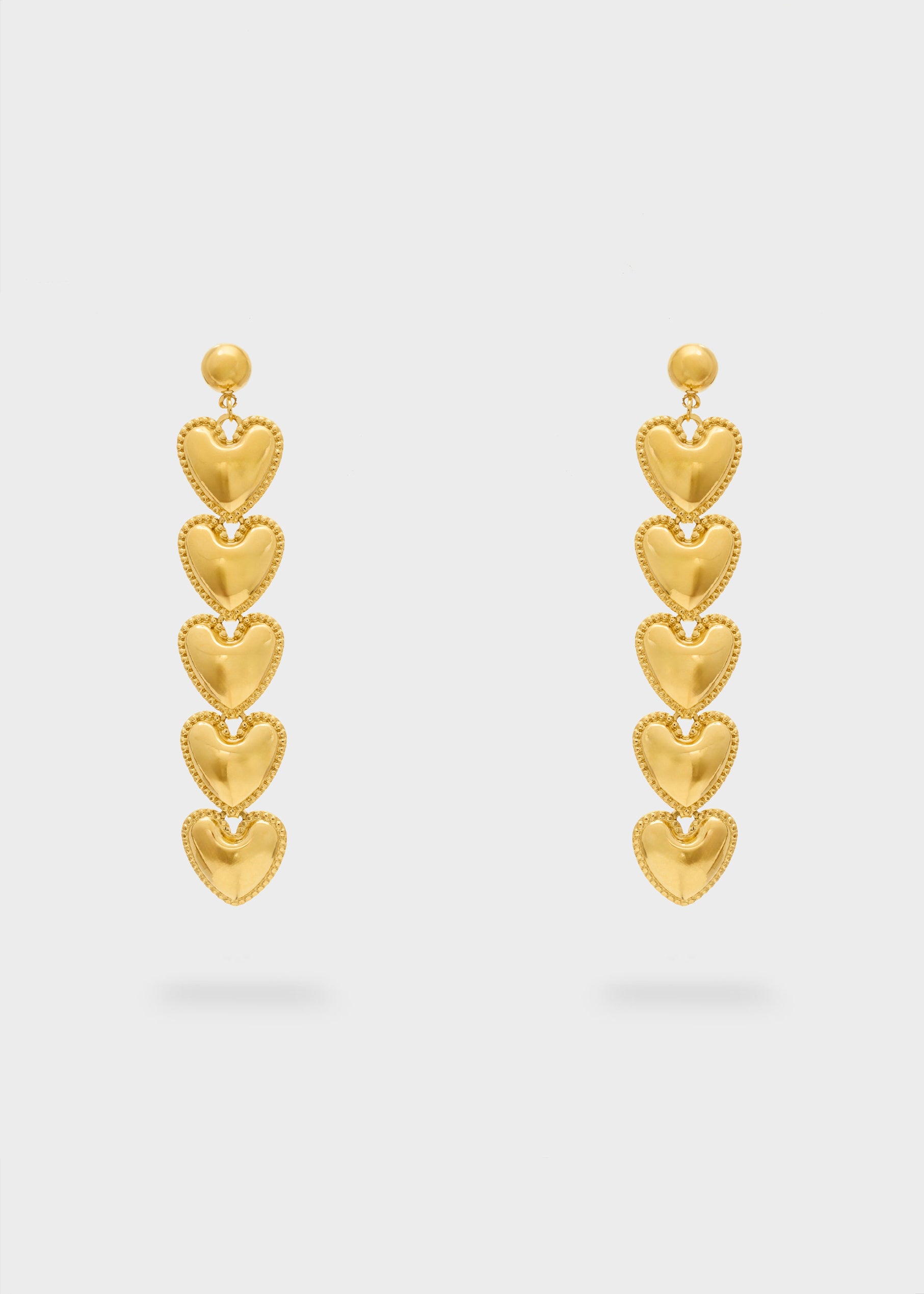 Orecchini Pendenti Cuori Nali' YAOR0021 Oro Donna