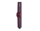 Portafoglio Secrid M-CRANBERRY colore Cranberry – miniwallet in pelle con protezione RFID e chiusura a bottone
