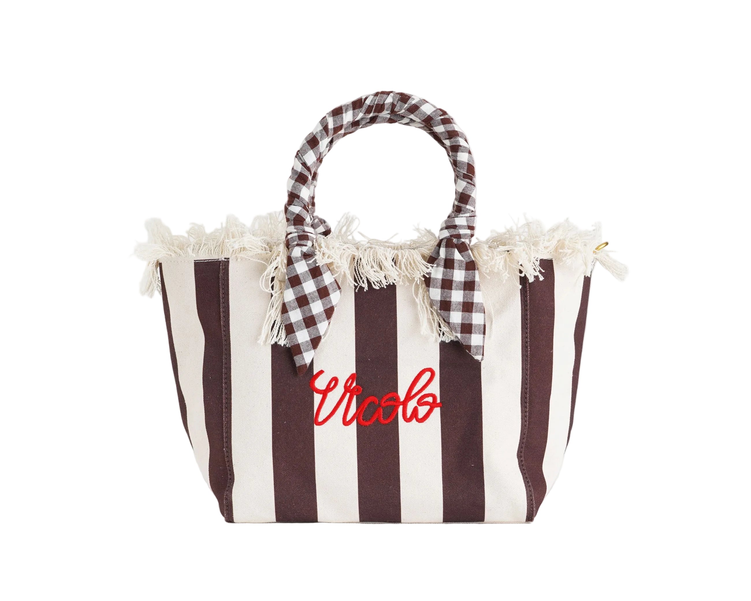 Borsa a mano Vicolo Ibiza Stripes XAB0011 Donna