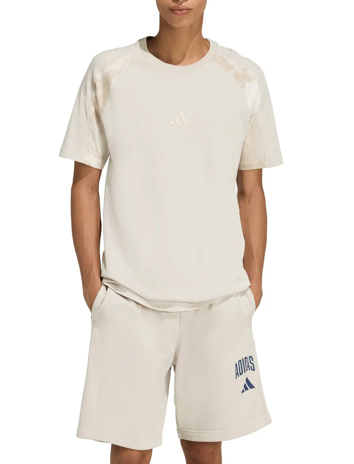 T-shirt Adidas Camo KC0708 Wonder Alumina uomo vista frontale

