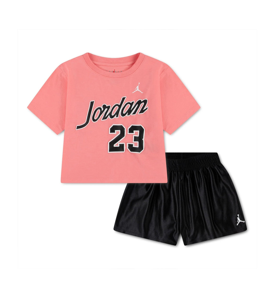 Jordan Flowy Durasheen Short Set Black 15F658-023 – Completo t-shirt e shorts bambino unisex