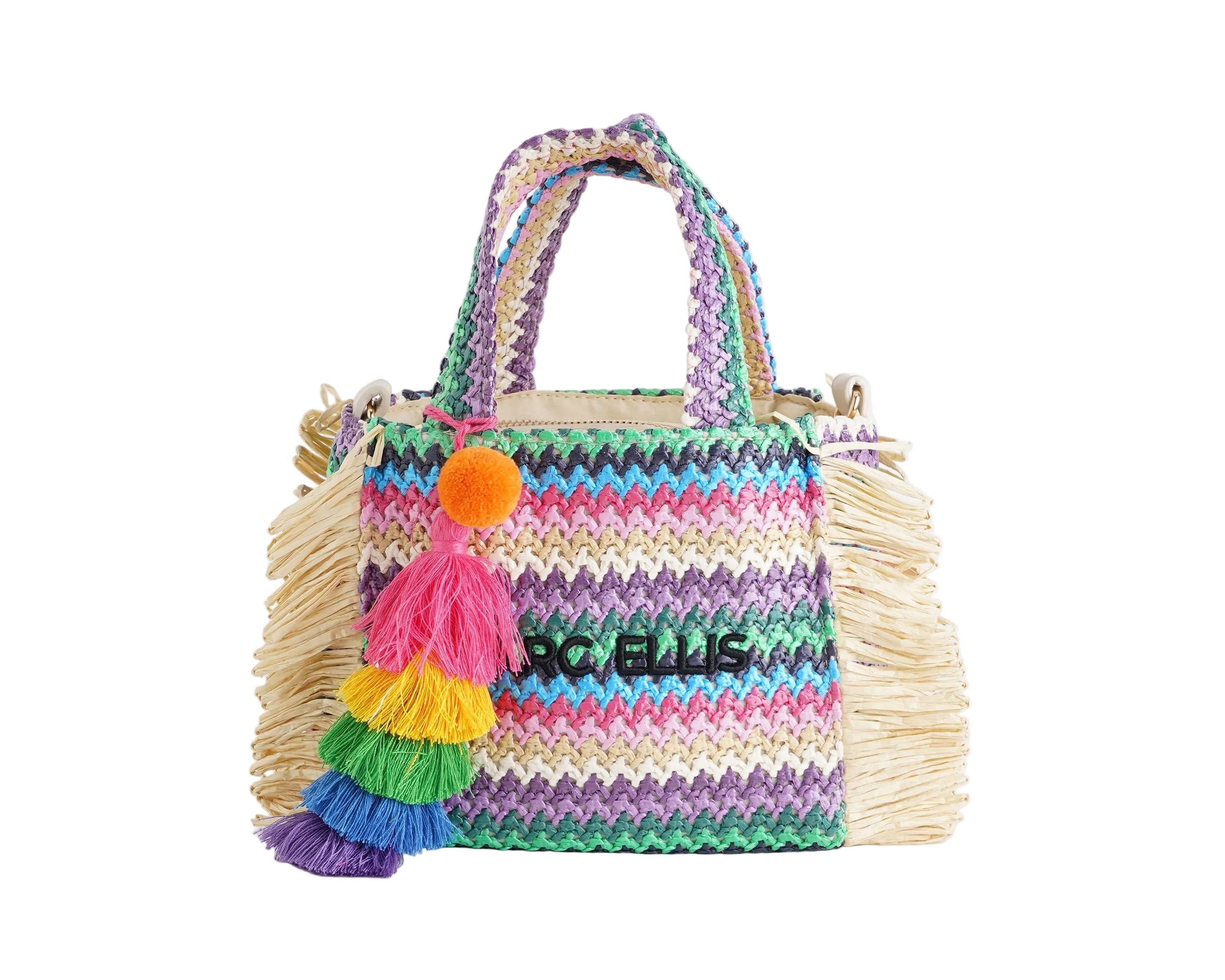 Borsa Marc Ellis Buby S. Claire S Multicolor Pink - Vista Frontale
