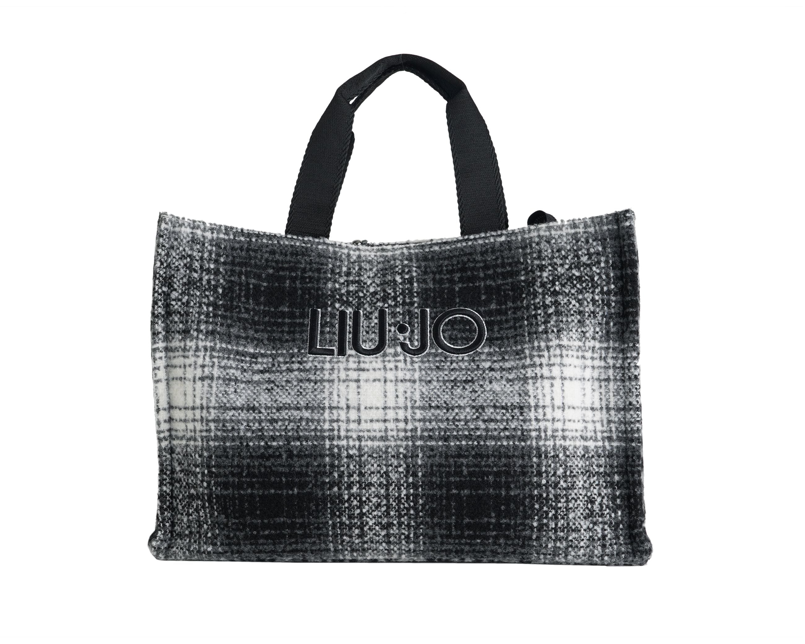 Tote Bag LIU JO L Tote 2F5027 T6089 Check/Black Donna