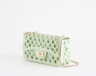 Borsa a spalla Marc Ellis Flat Basket Donna Soft Green Light Gold – Vista laterale