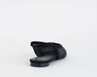 Ballerine donna EXE Miami-222 Black mesh con strass e cinturino
