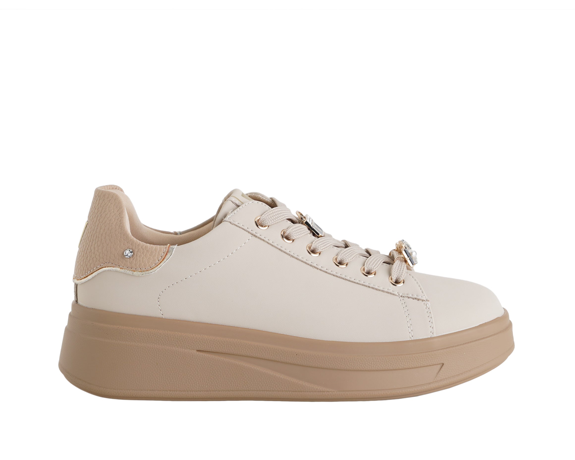Sneakers con zeppa VALLEVERDE 35500 beige Donna