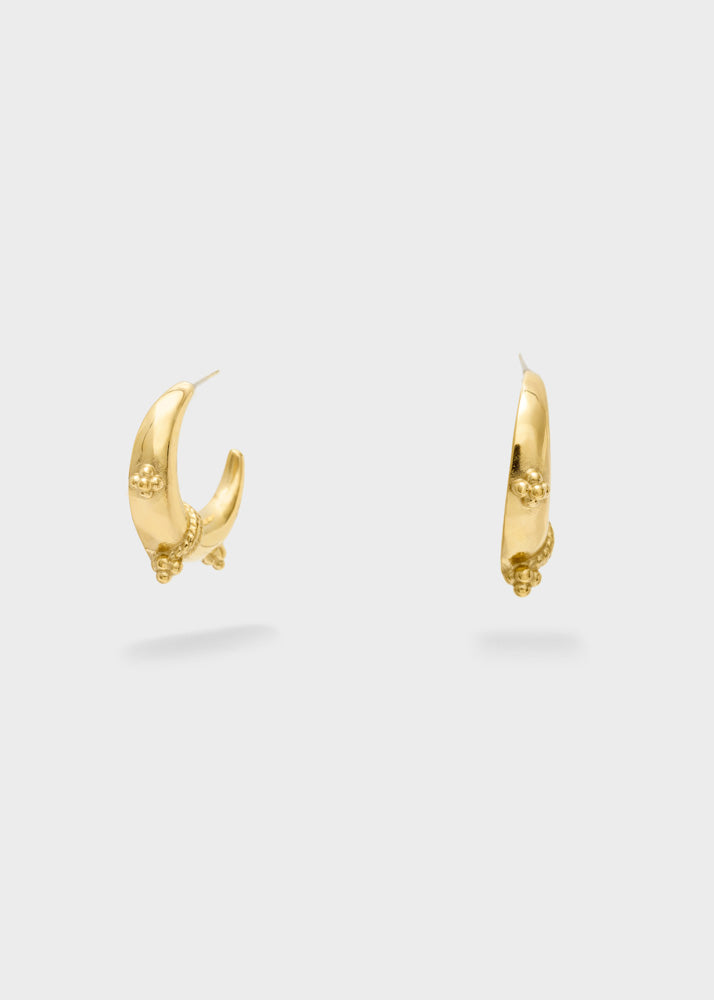 Orecchini a cerchio Nalì Old Style PWOR0055 Oro Donna