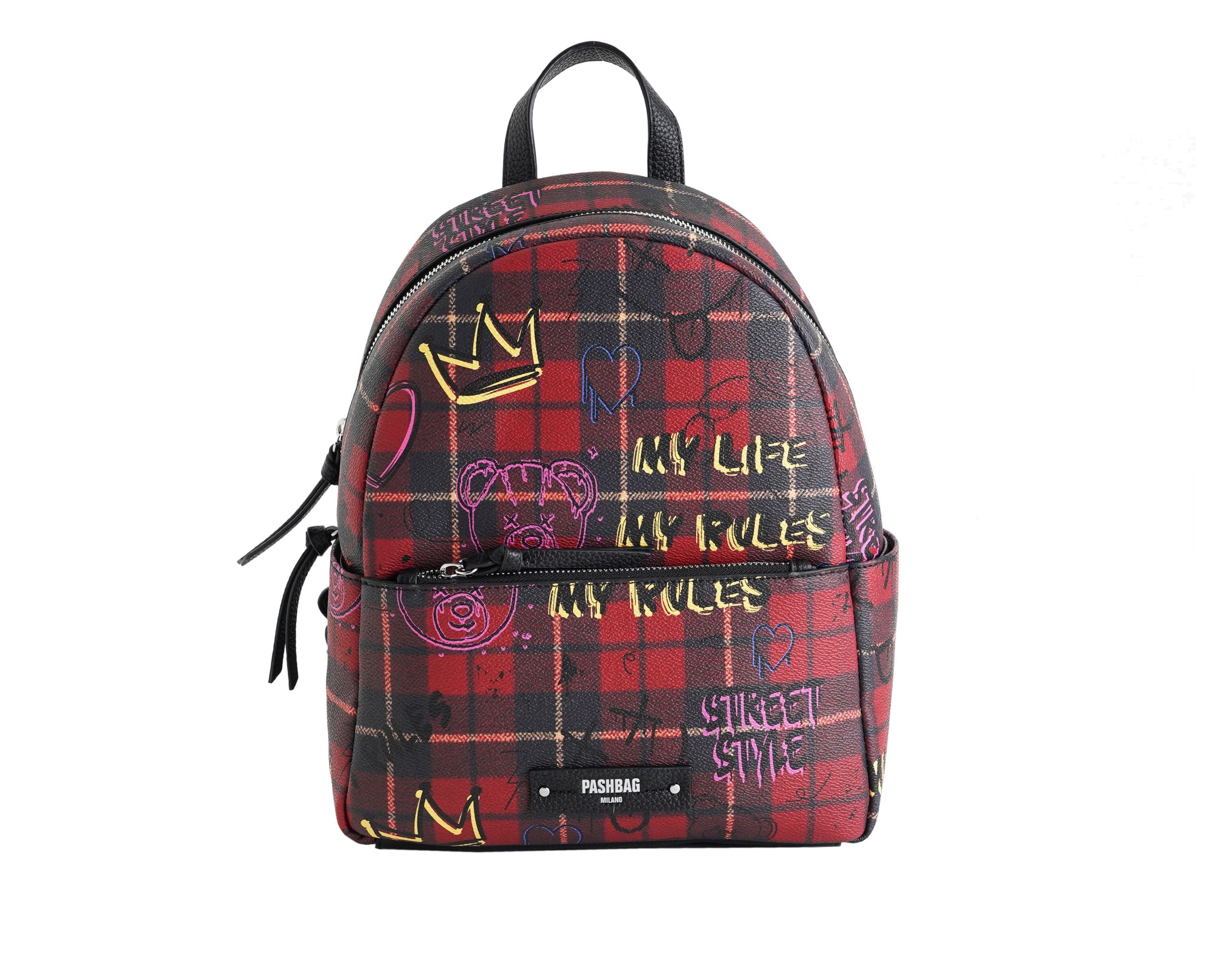 Zaino PASH BAG mod.Eric 18711-CAM-W5B-P Nero/Multi Donna