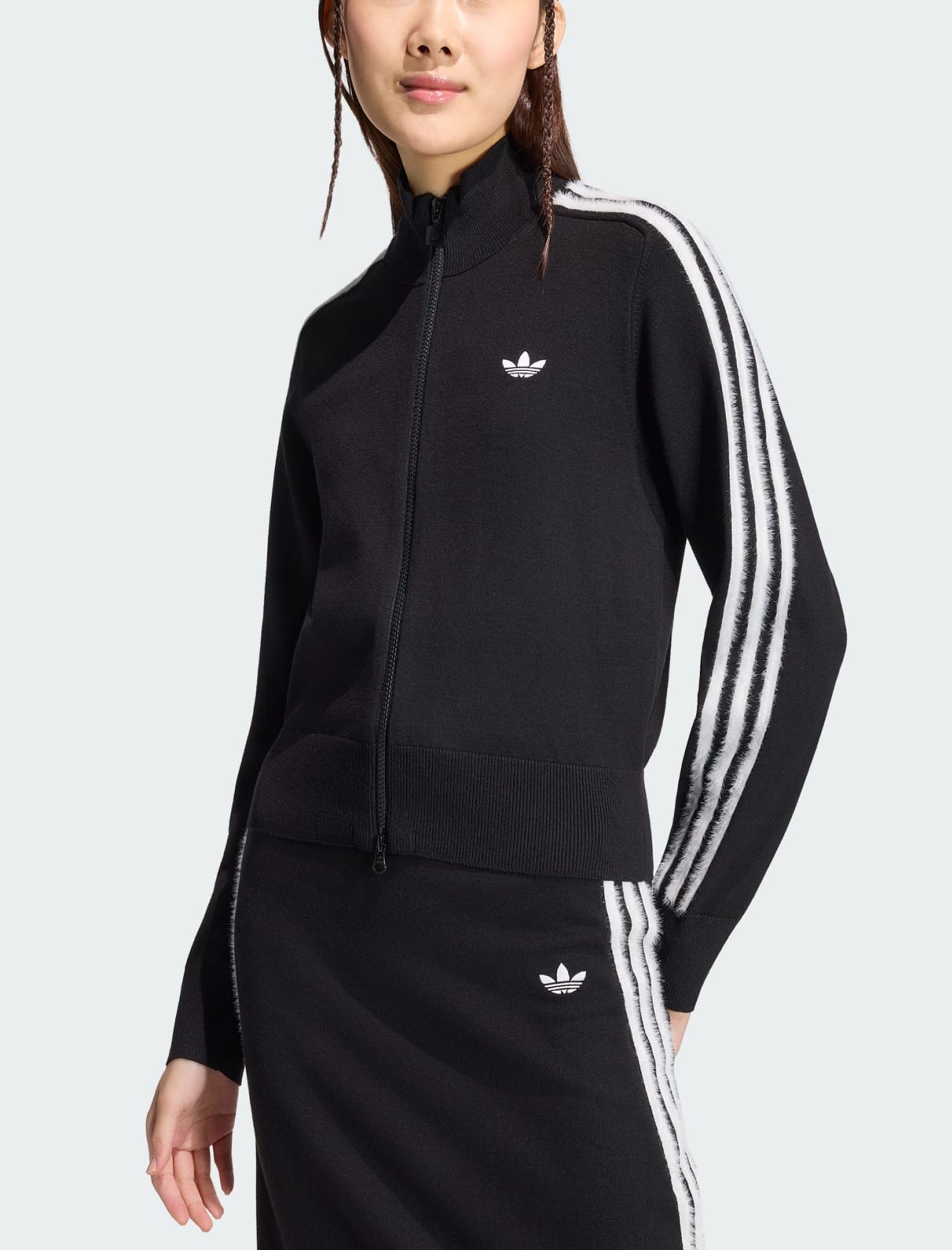 Felpa Adidas Firebird in tessuto Knit KS7366 Black/White