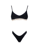 NORA BRALETTE ISABEL BEACHWEAR Black/Almond