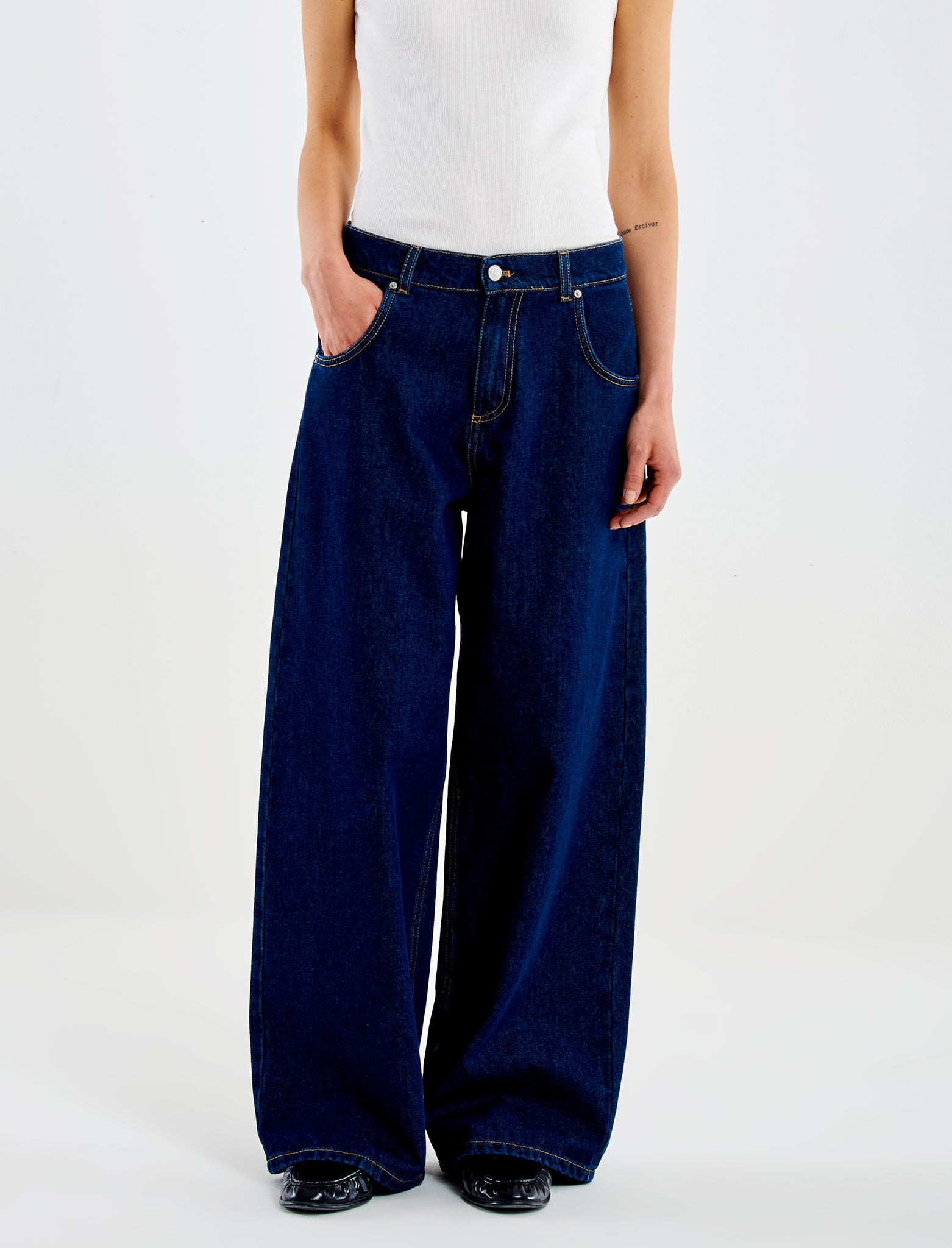 Jeans ampio Vicolo Icon Mia Baggy DAC5057 Denim Blu Donna