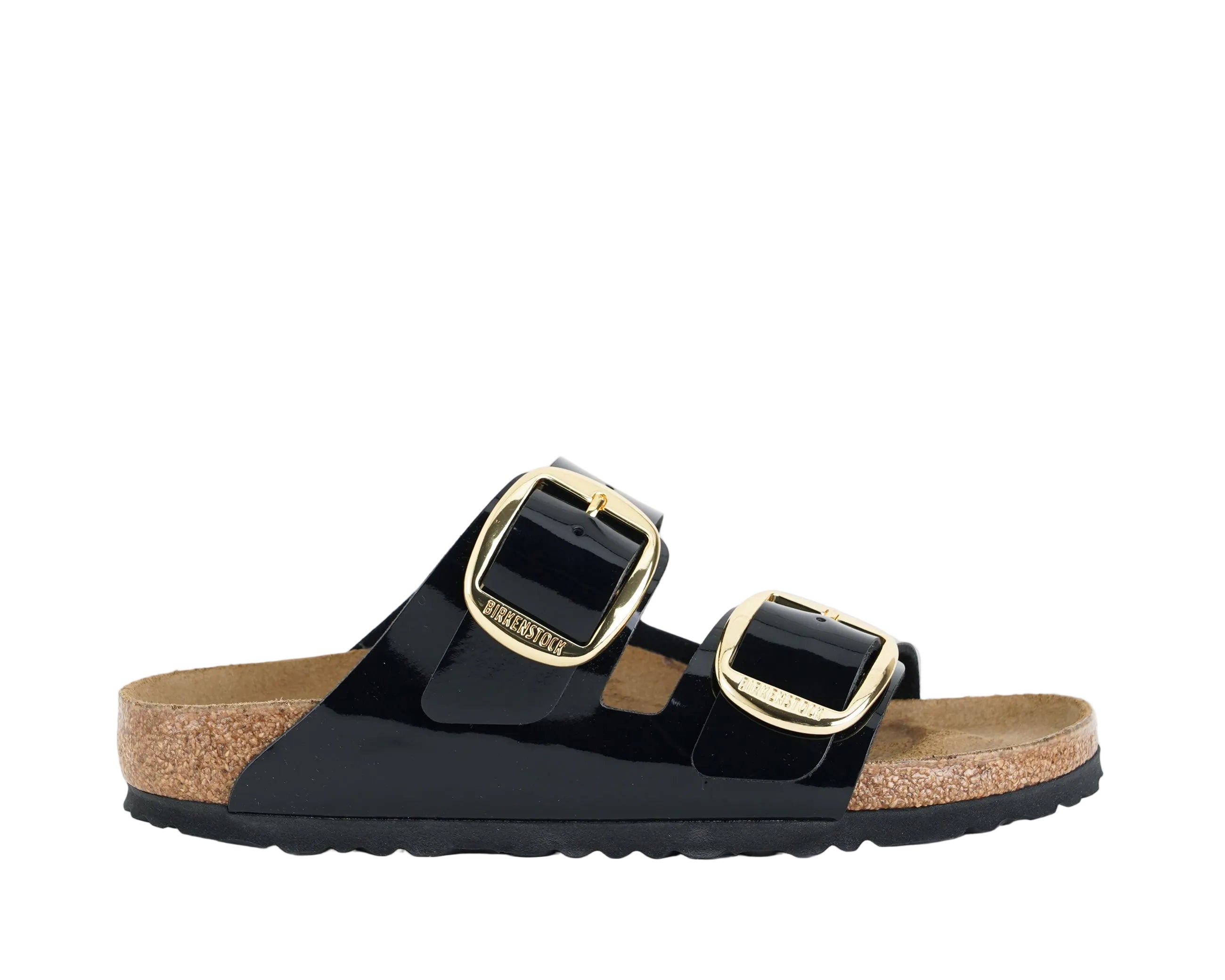 Sandalo Birkenstock Big Buckle Birko-Flor 1027918 Nero Donna