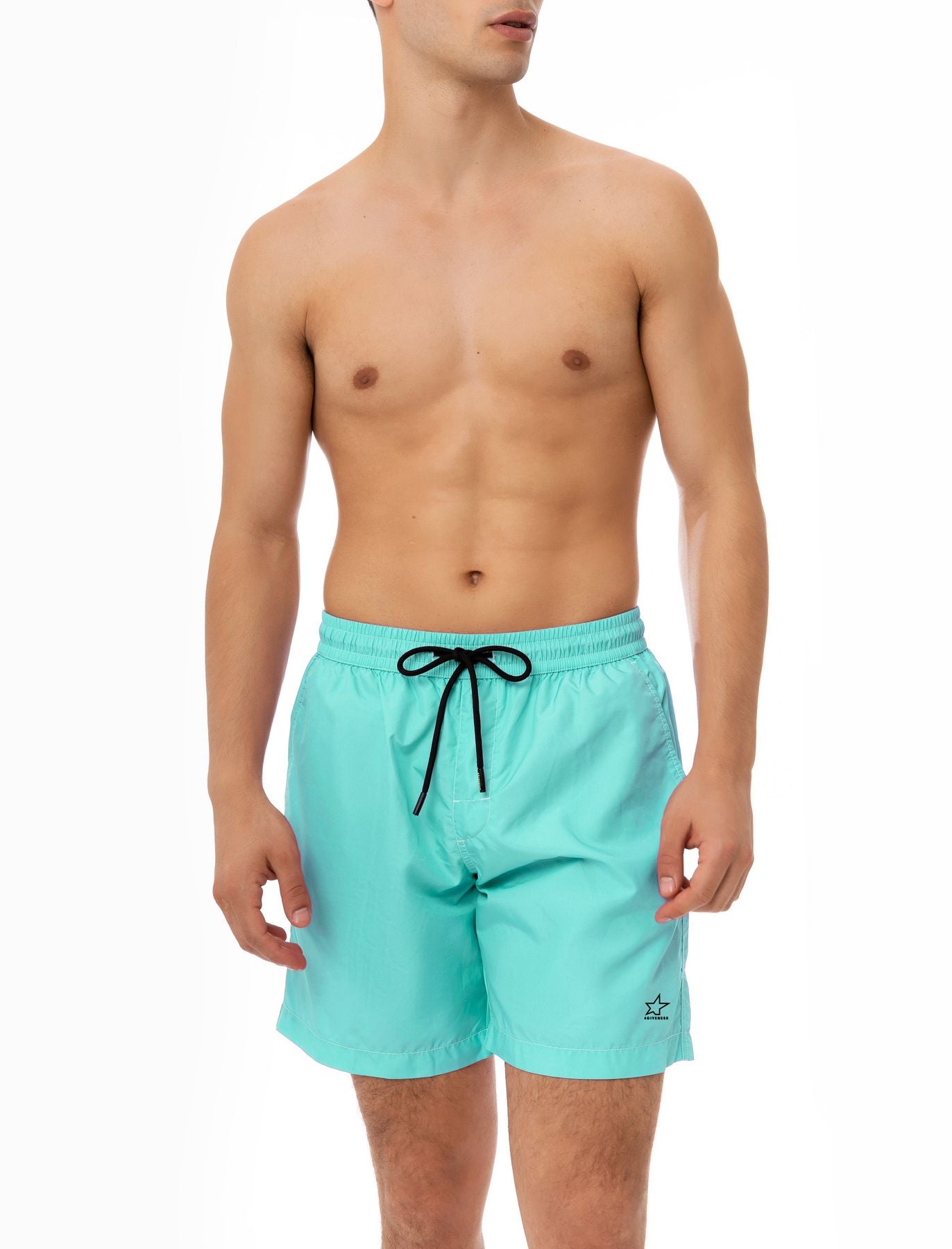 Pantaloncini da bagno Peach C 4GIVENESS FGBM4002 Verde Acqua Uomo