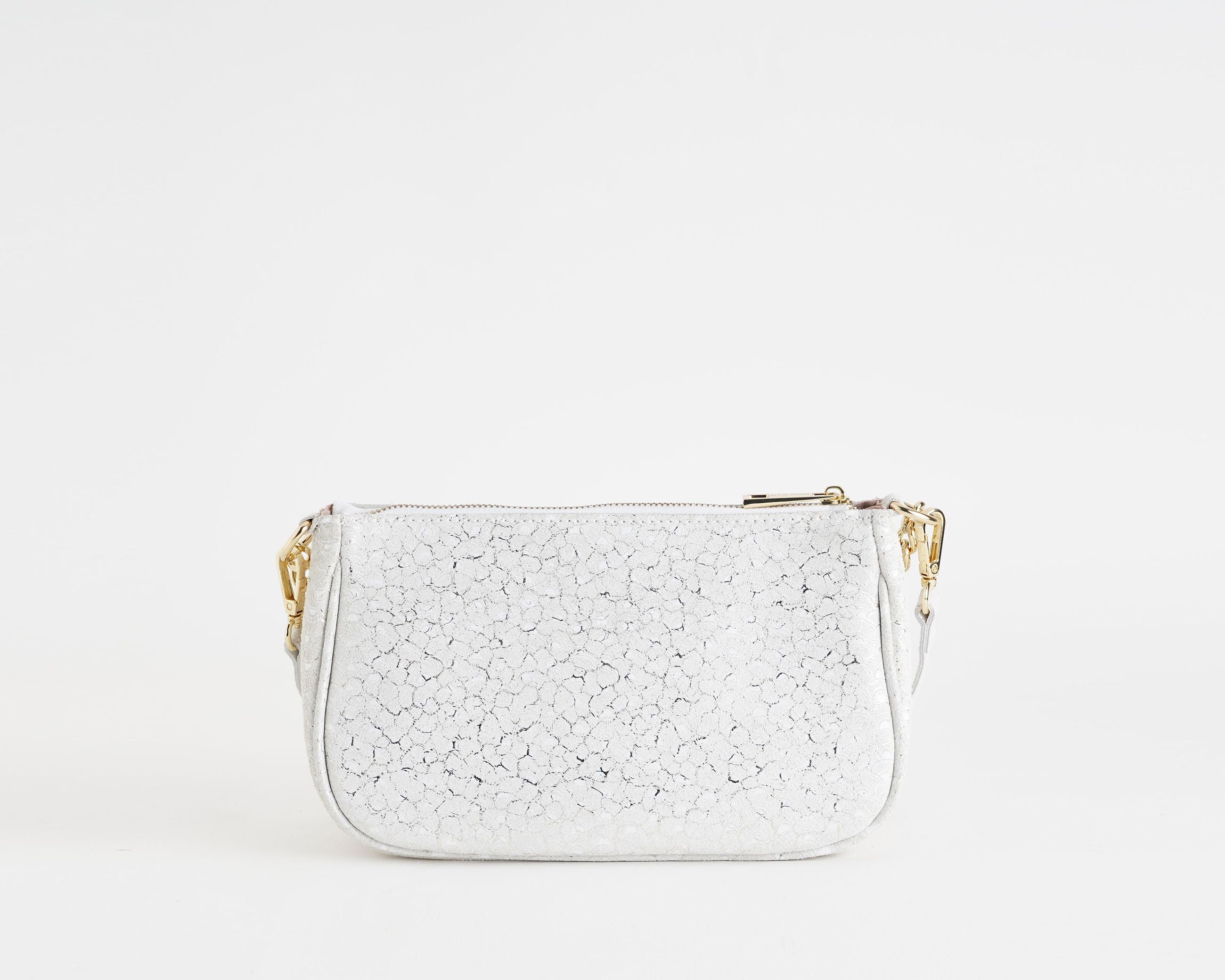 Borsa a spalla Marc Ellis Amber Kc Off Blanc/Gold
