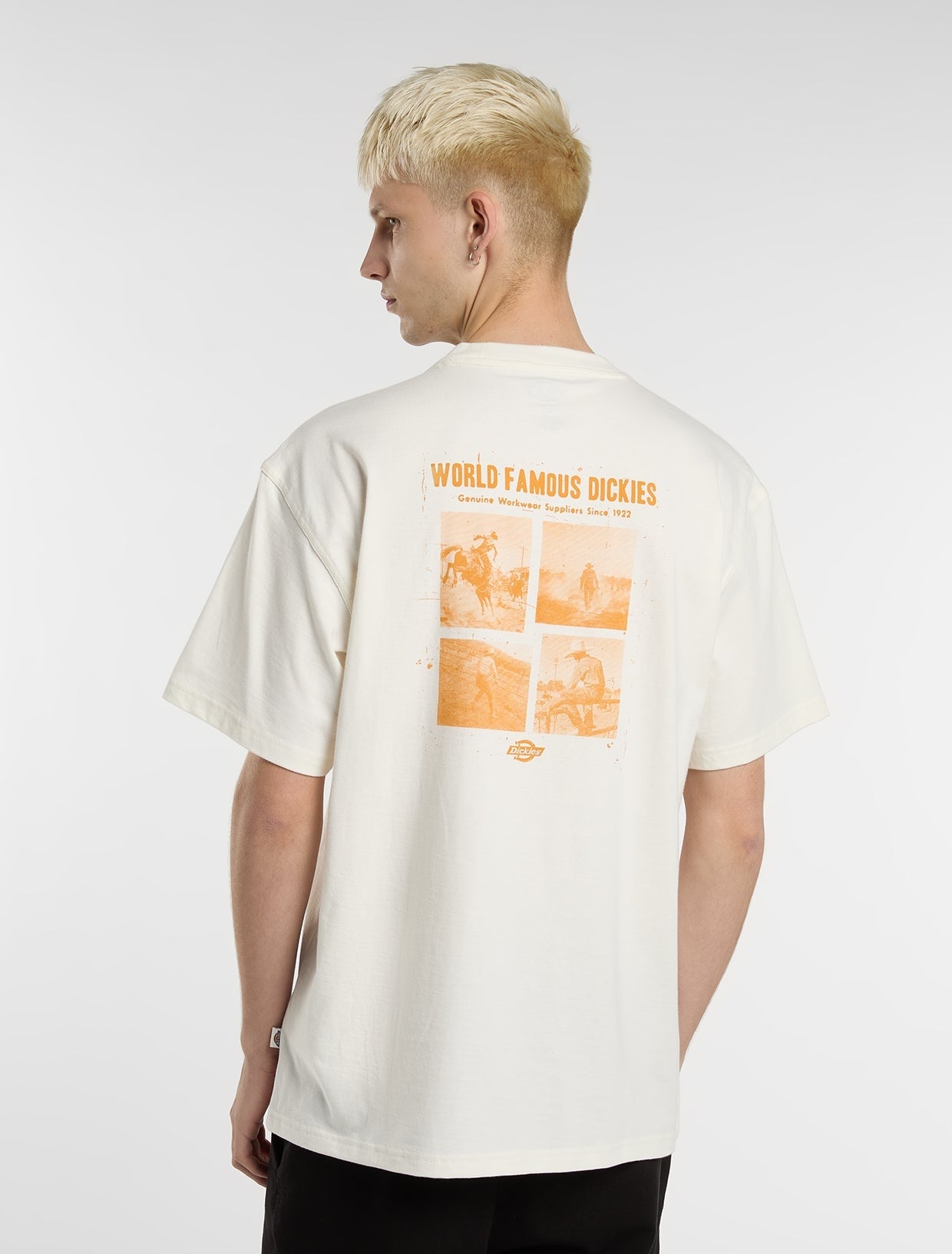 Dickies Wolfhurst T-Shirt Egret DK0A88QOC481 – T-shirt uomo cotone ringspun 210g