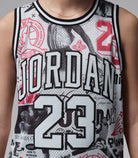 Canotta Jordan Printed 23 95C655-709 colore Neutral Grey — HADDAD JORDAN