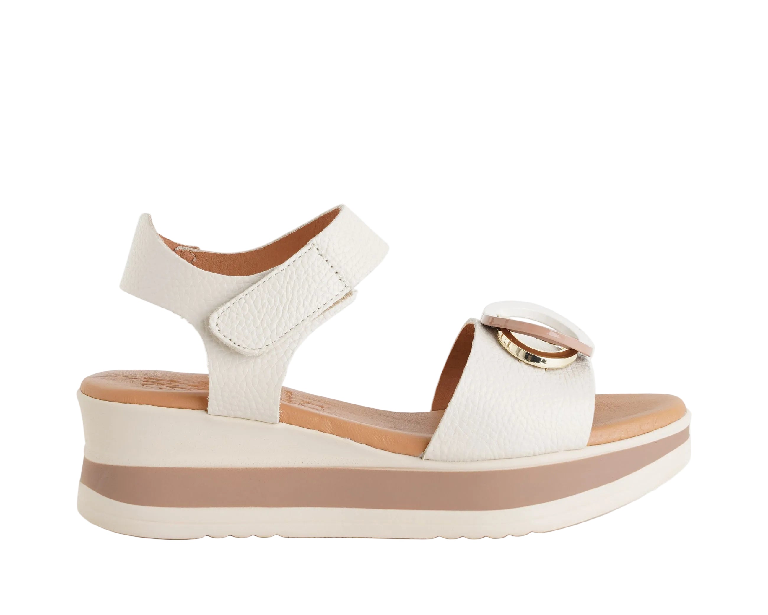 Sandalo con zeppa Oh My Sandals 5974 Hielo Donna