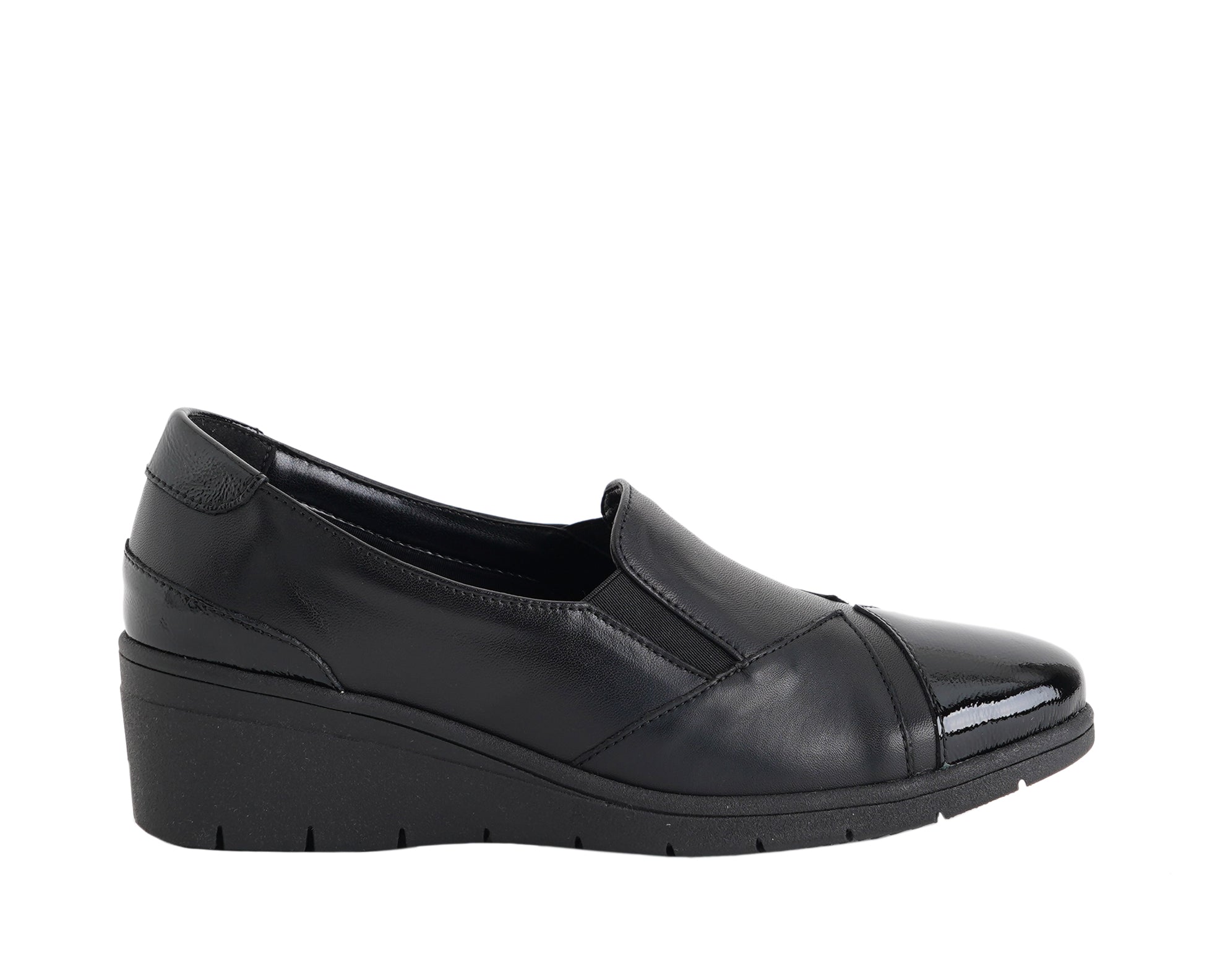 Mocassino con zeppa MELLUSO K91639 Nero Donna