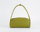Borsa a spalla Vicolo Hicari Bag XAB0039 ecopelle intrecciata verde pistacchio donna vista posteriore