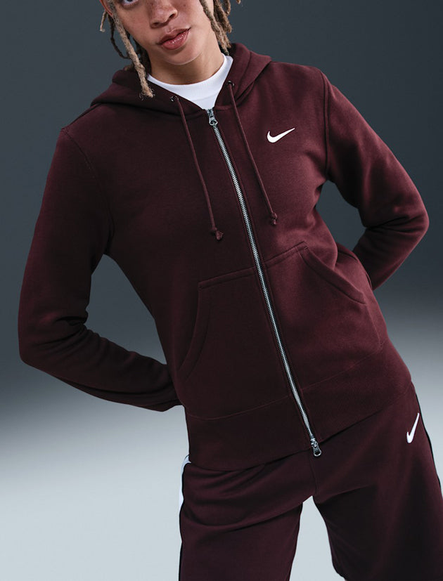 Felpa con cappuccio NIKE HJ0995-652 Bordeaux Donna