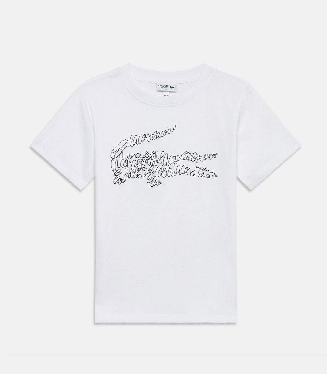T-Shirt Lacoste bambino bianca in cotone – 947832-W8L