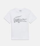 T-Shirt Lacoste bambino bianca in cotone – 947832-W8L