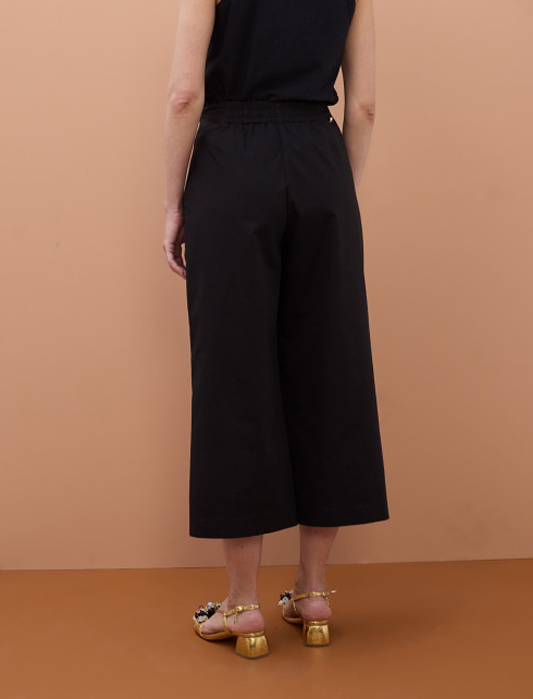 Pantaloni larghi stile pareo Lola Casademunt MS2614025 Nero